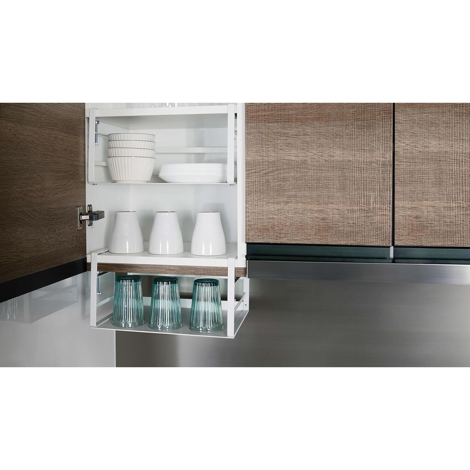 Organizador Bajo Estante Nxconsu 2 Pack Blanco 13.6 kg