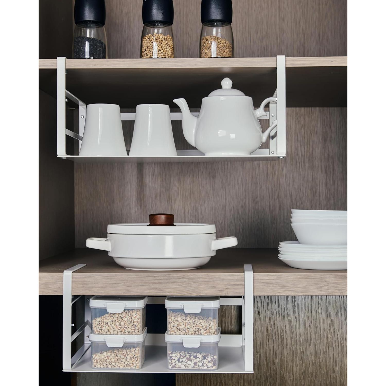 Organizador Bajo Estante Nxconsu 2 Pack Blanco 13.6 kg