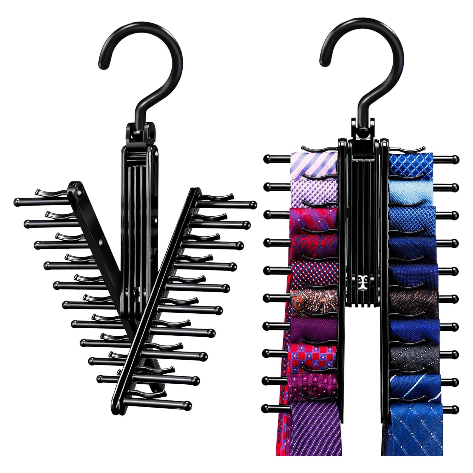 Soporte para Corbatas IPOW 2 PCS Antideslizante 360°