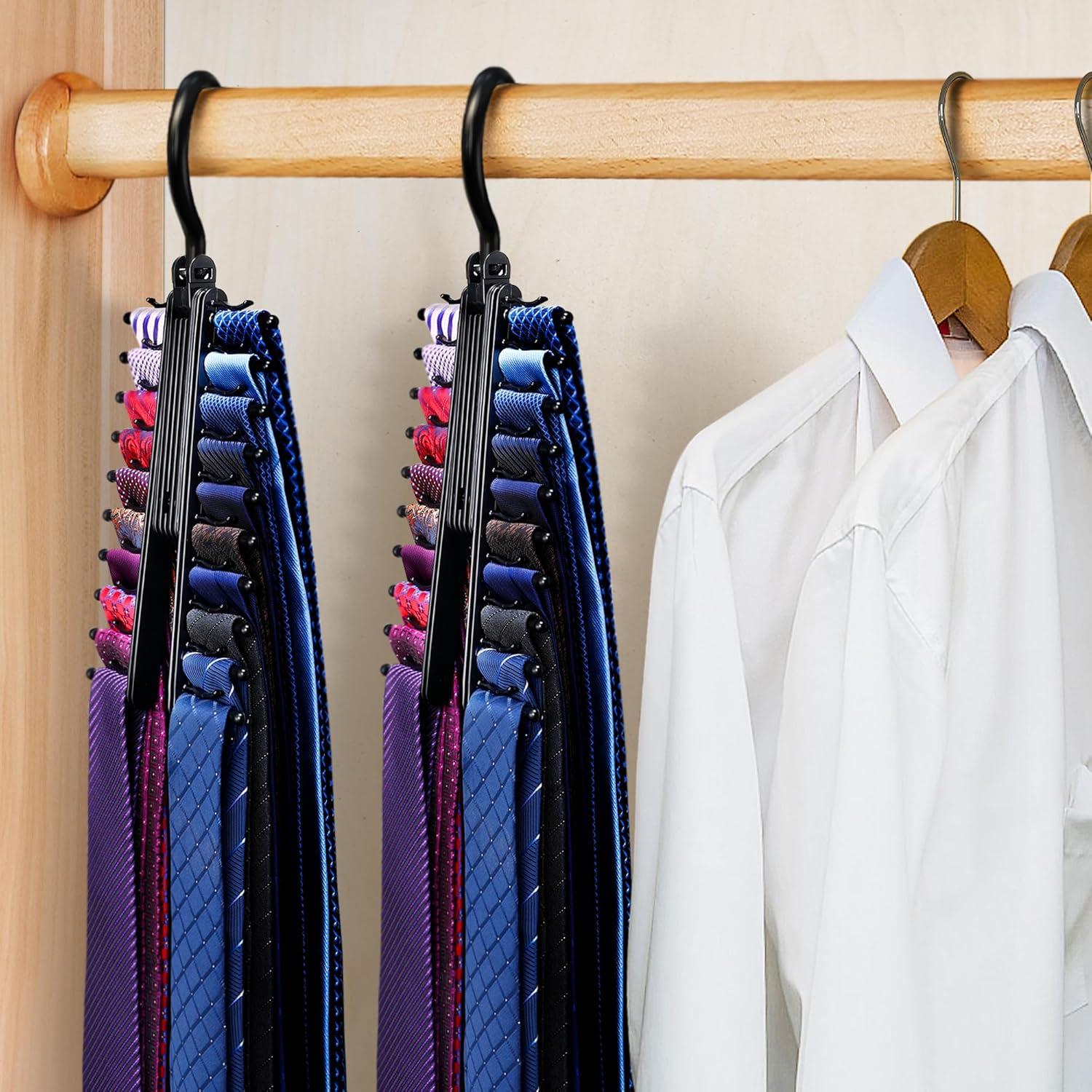 Soporte para Corbatas IPOW 2 PCS Antideslizante 360°