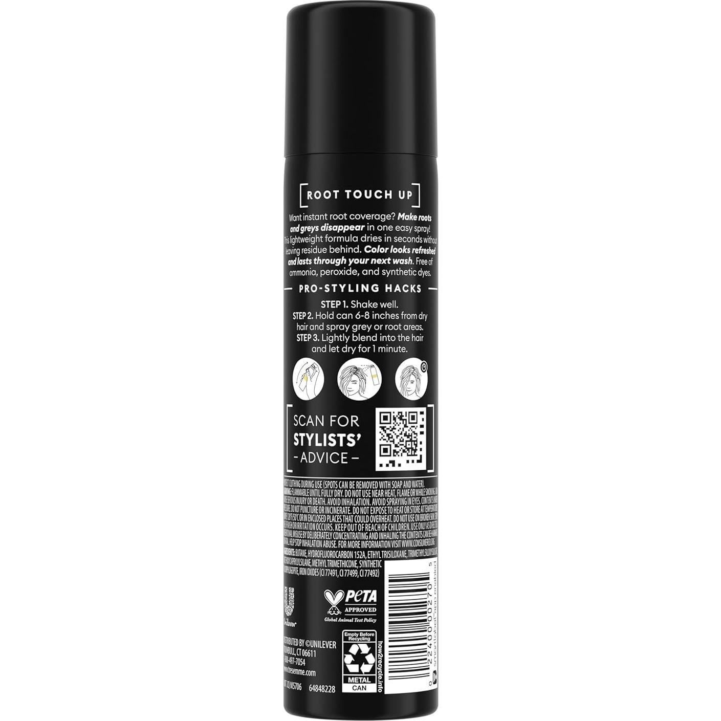 Spray Cubridor de Raíces TRESemm Marrón Oscuro 70.87 ml