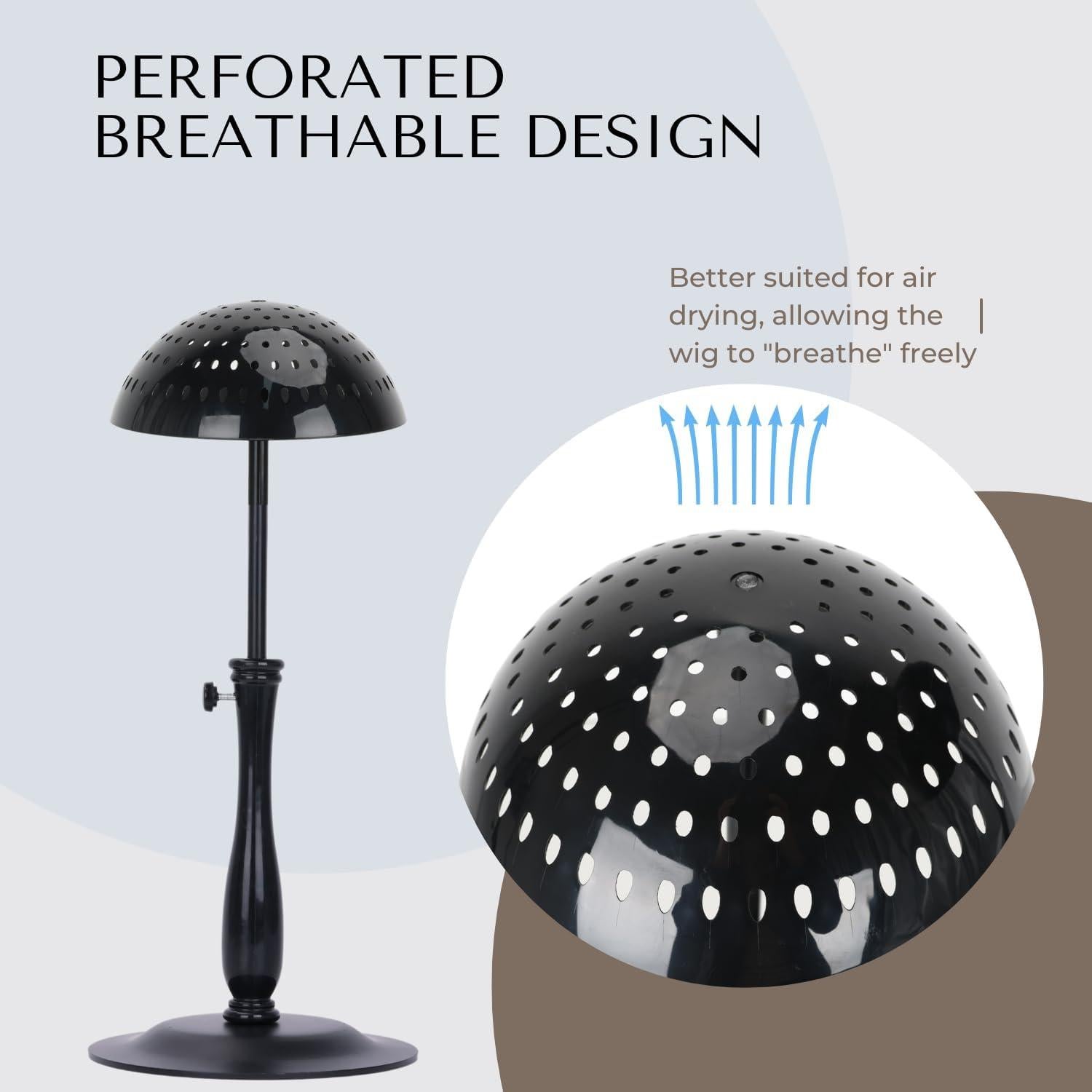 Soporte para Pelucas Lightmay Ajustable 30.48-48.26cm Metal