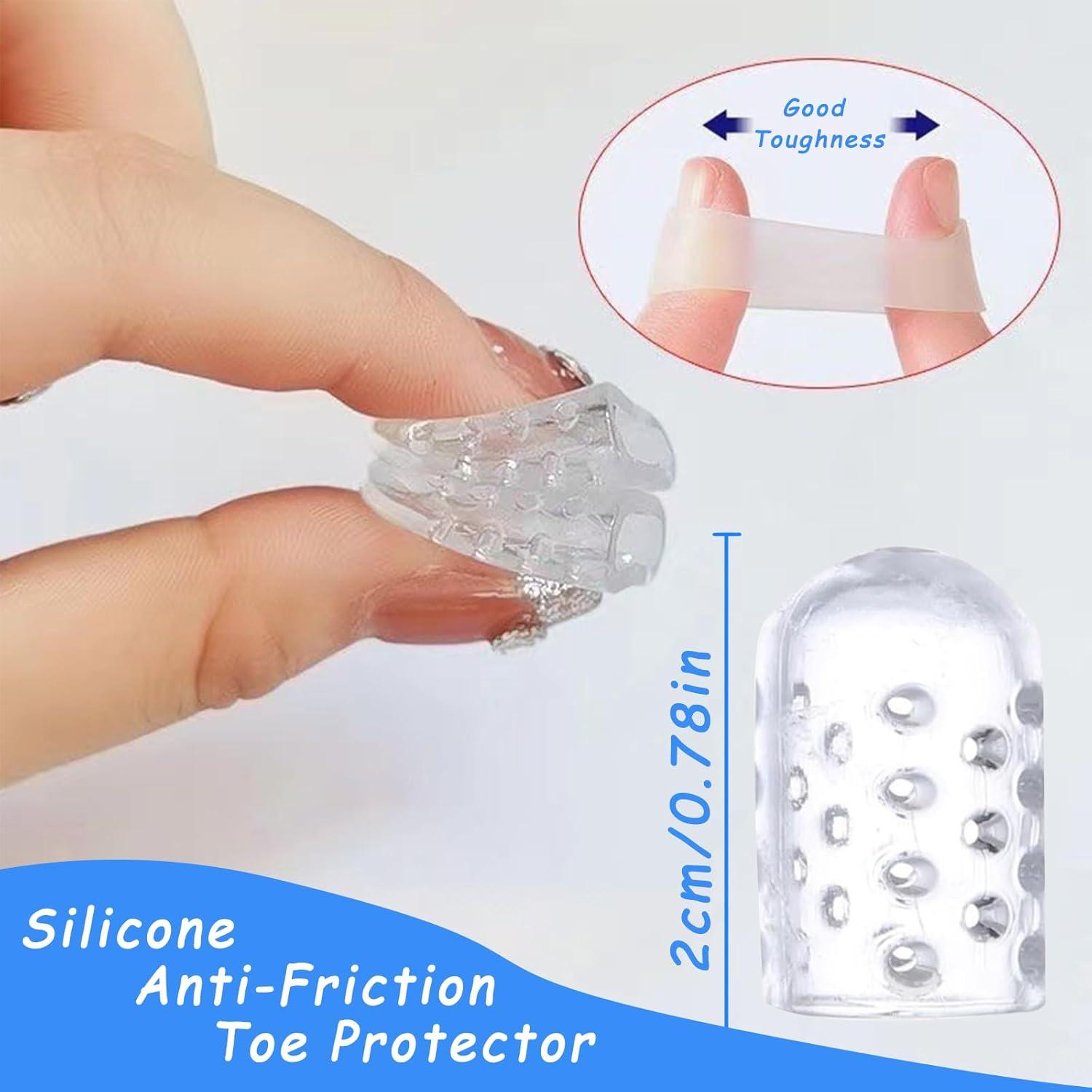 Protectores de Dedos de Silicona SUQILVSI 100PCS Antifricción