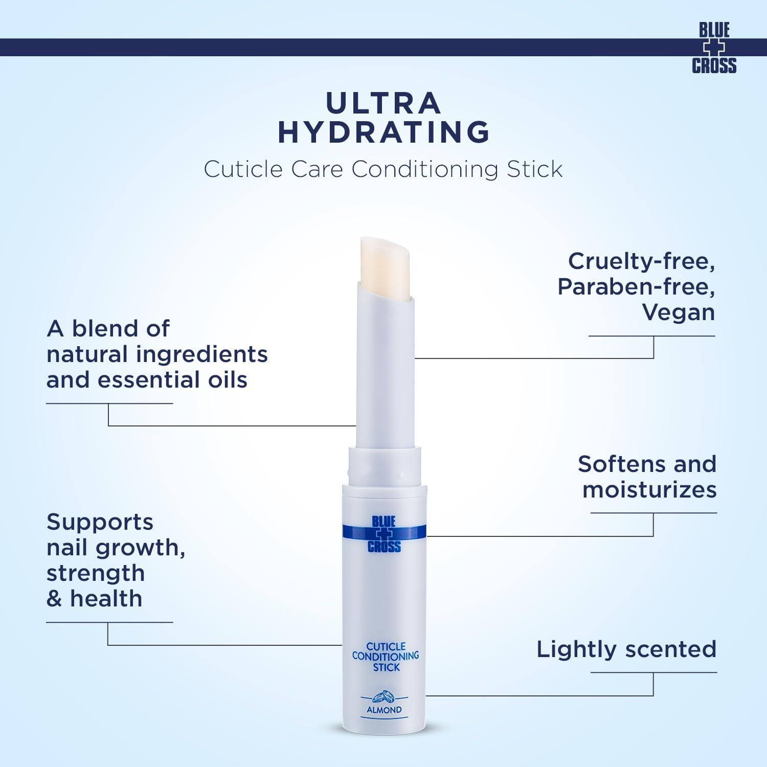 Bálsamo Hidratante para Cutículas Blue Cross Almendra 1.42g
