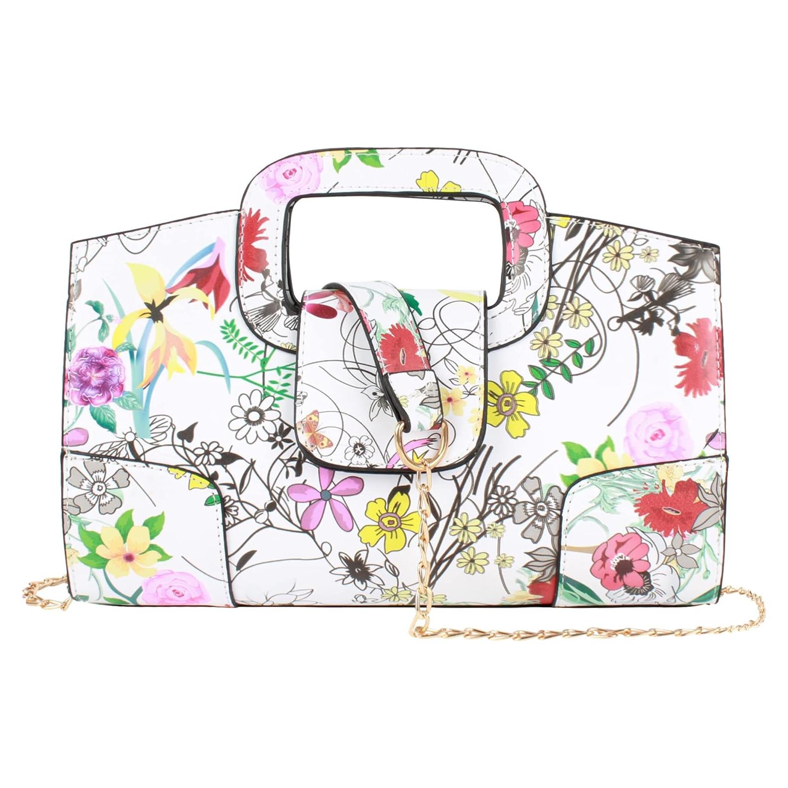 Bolso de Mano Vintage ZLMBAGUS de Cuero PU 28x6x16cm