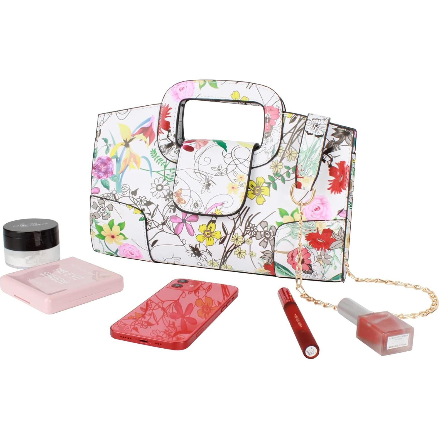 Bolso de Mano Vintage ZLMBAGUS de Cuero PU 28x6x16cm