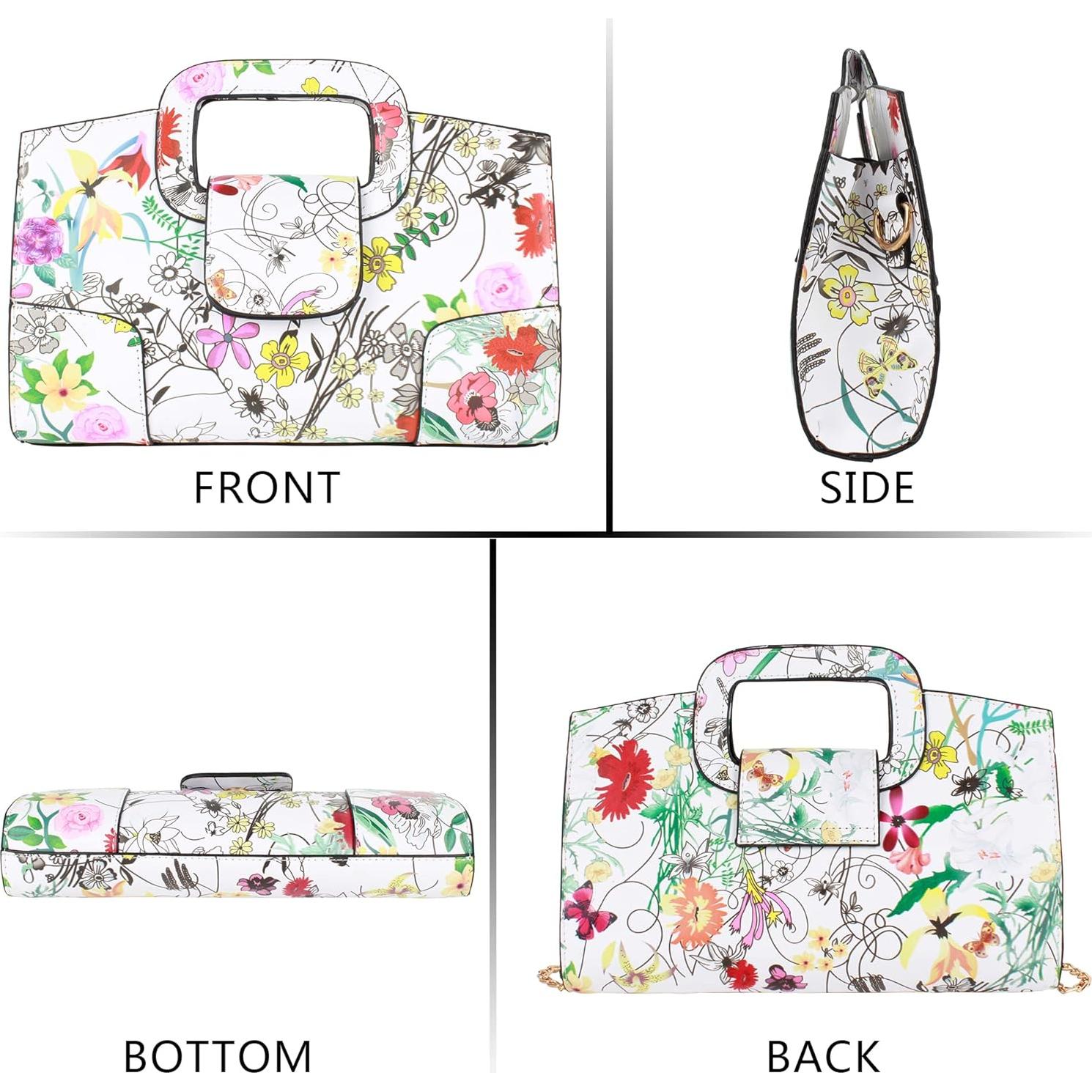 Bolso de Mano Vintage ZLMBAGUS de Cuero PU 28x6x16cm