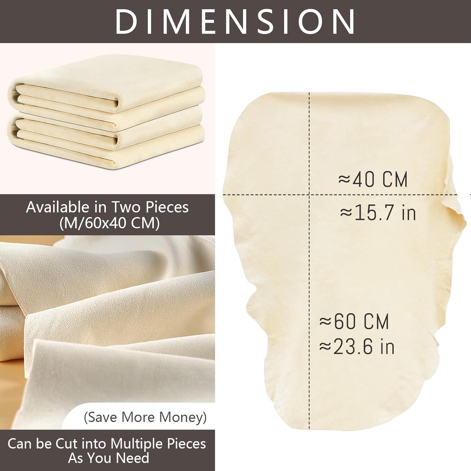 Paño de Chamois Airlab 61x41 cm 2 Unidades Cuero Natural