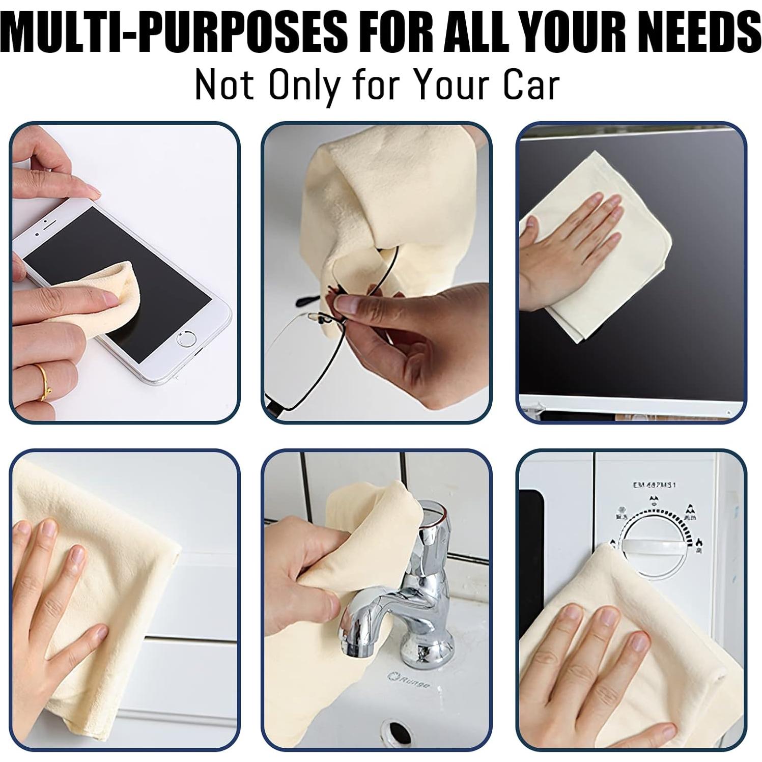 Paño de Chamois Airlab 61x41 cm 2 Unidades Cuero Natural