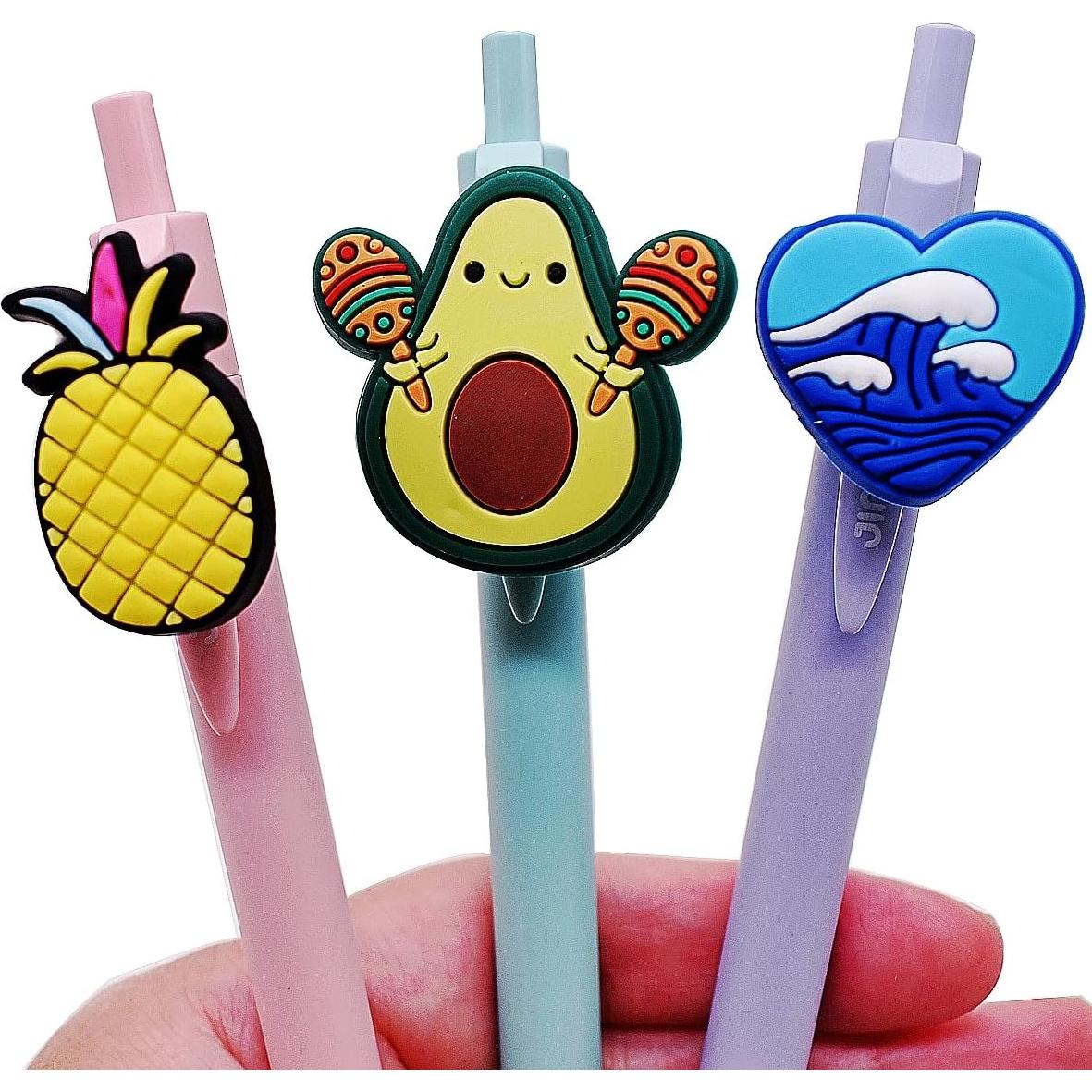 Toppers de Lápiz YEALQUE 30PCS PVC Multicolor para Estudiantes