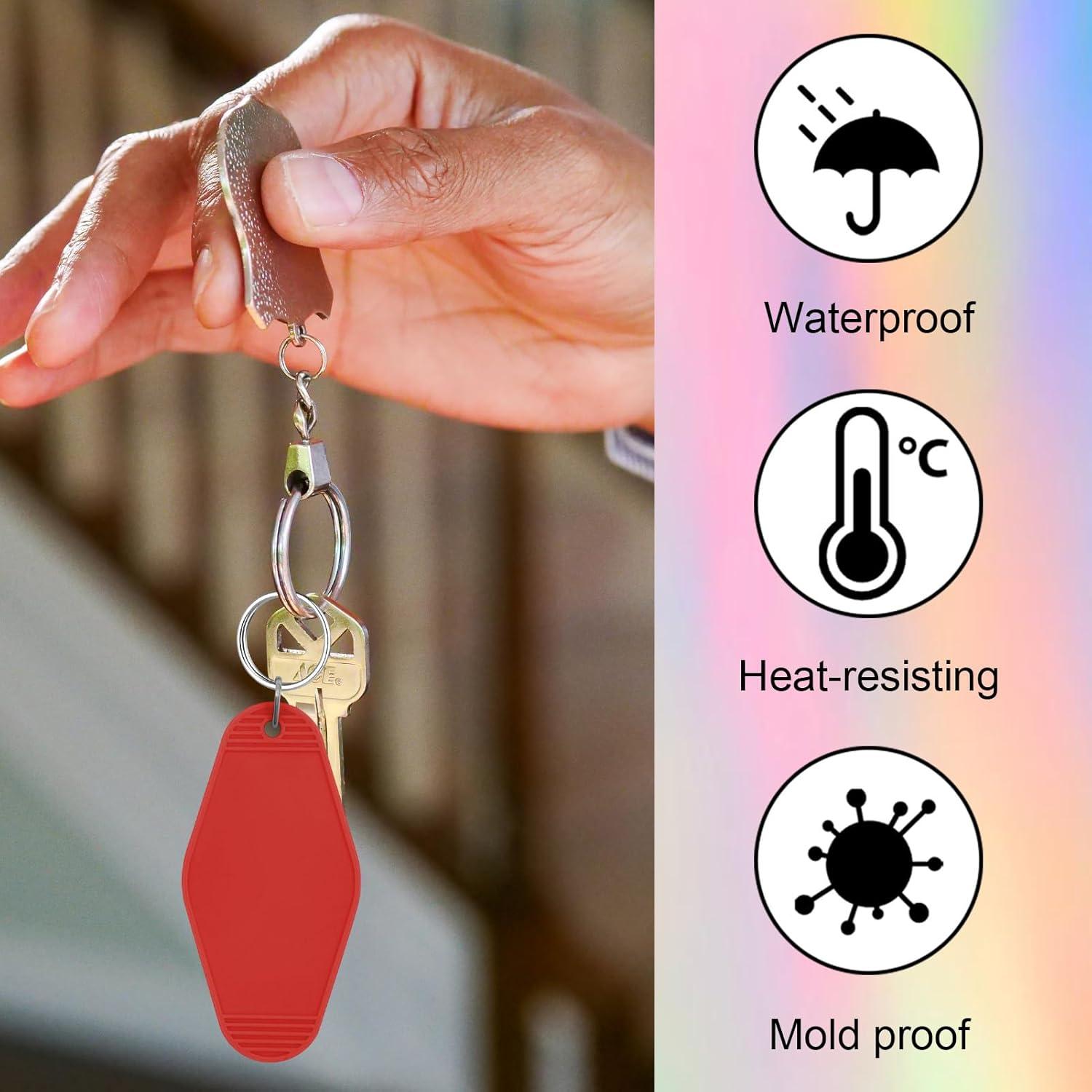 Llavero de Hotel en Blanco LOTMER 20 Pcs 10 Colores DIY