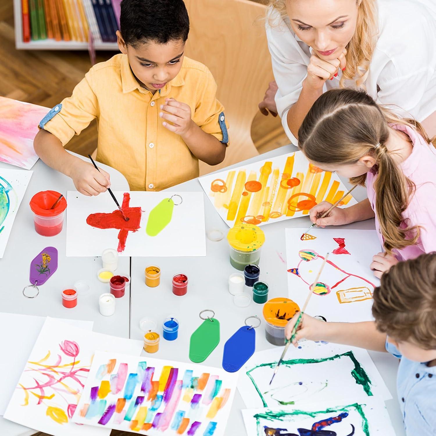 Llavero de Hotel en Blanco LOTMER 20 Pcs 10 Colores DIY