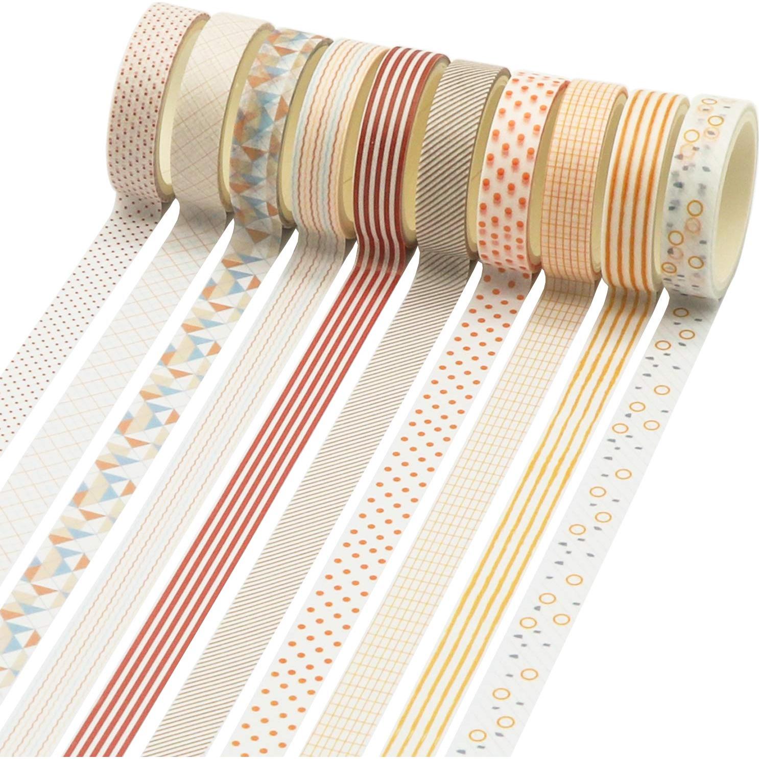 Set de 40 Rollos de Cinta Washi Knaid 10 mm Minimalista
