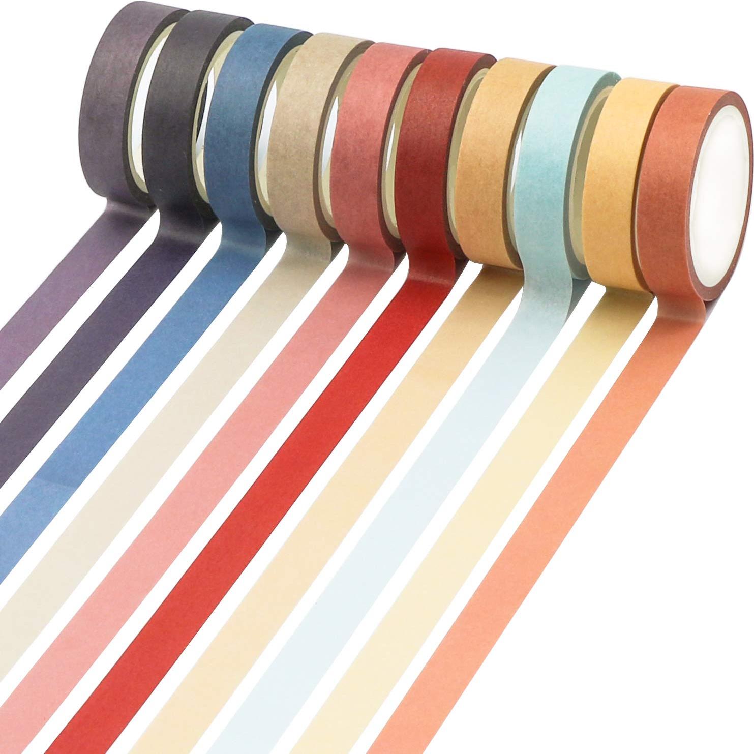 Set de 40 Rollos de Cinta Washi Knaid 10 mm Minimalista