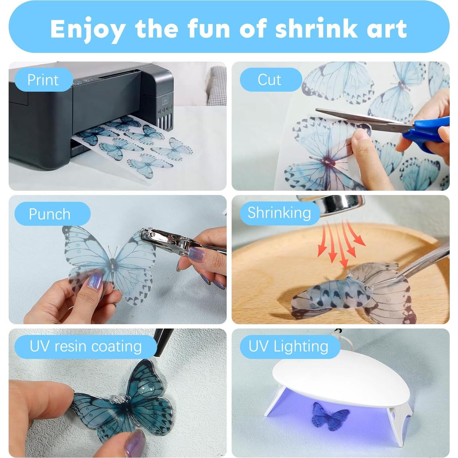 Kit de Manualidades Auihiay 99PCS con Plástico Retráctil y Herramientas