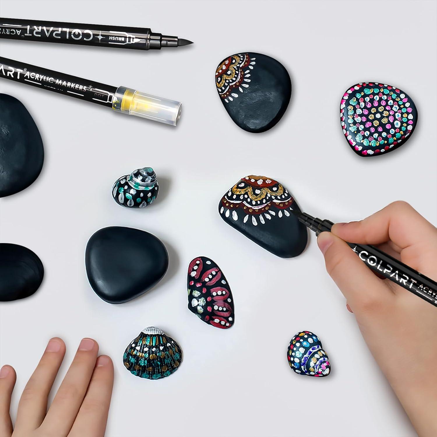 Marcadores de Pintura Acrílica YullTaiy Doble Punta 8 Unidades