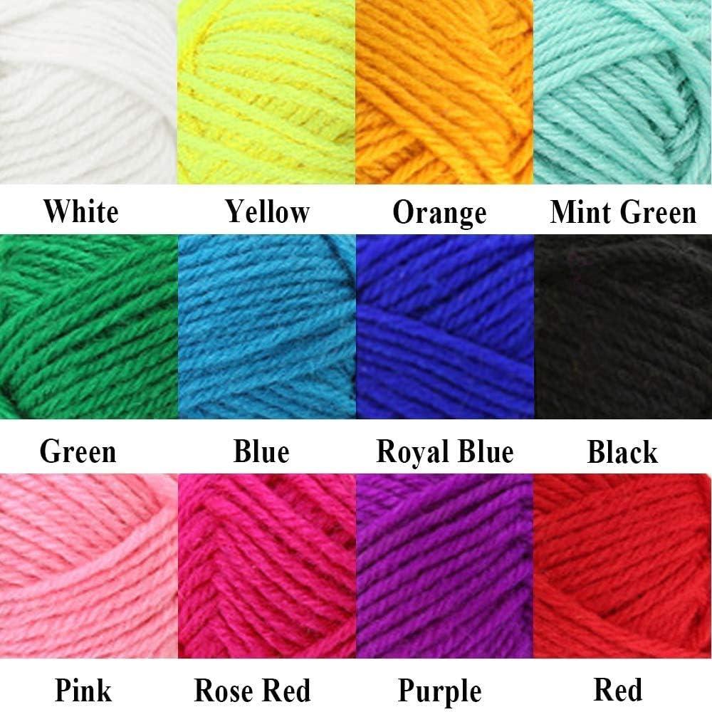 Kit de Hilo Acrílico para Ganchillo Ayasee - 12 Colores 10g