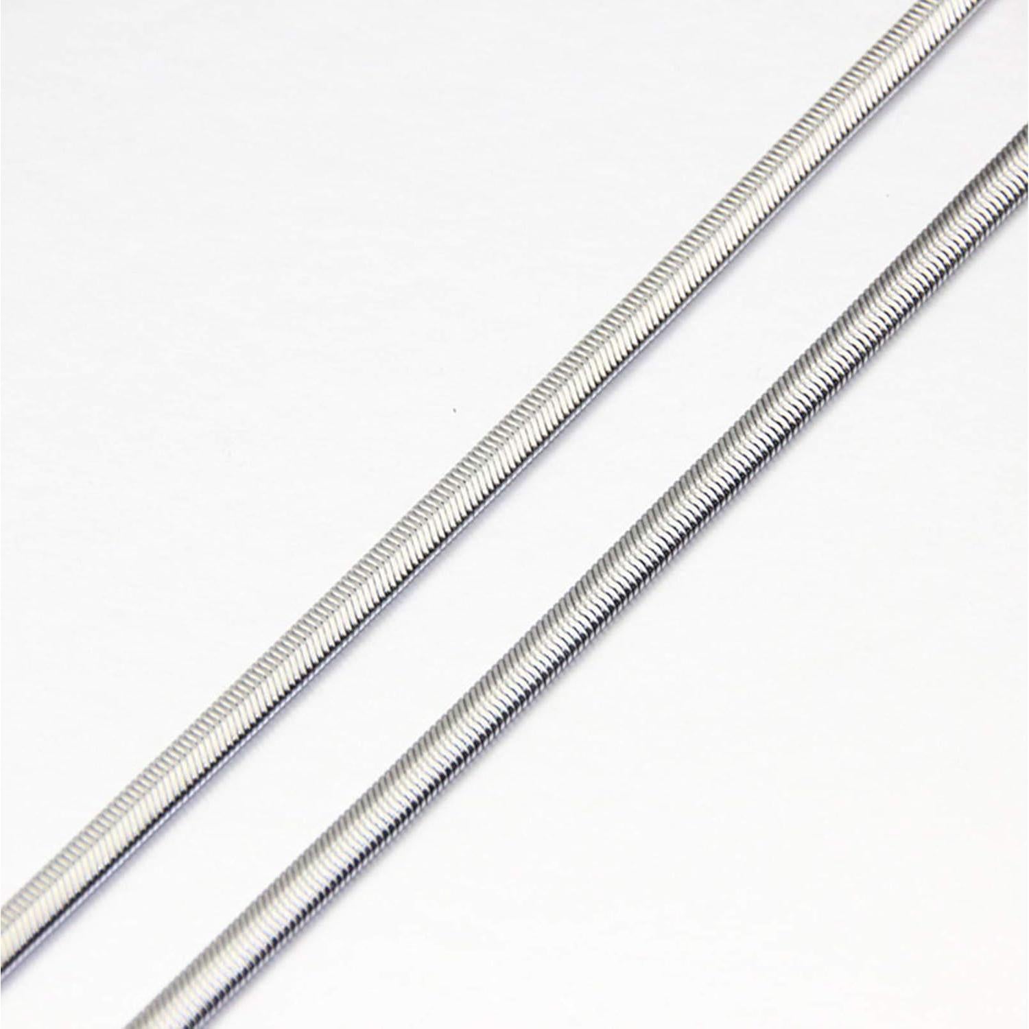 Pulsera de Charms deslizantes Chili Jewelry 3mm Acero Inoxidable 5-12"