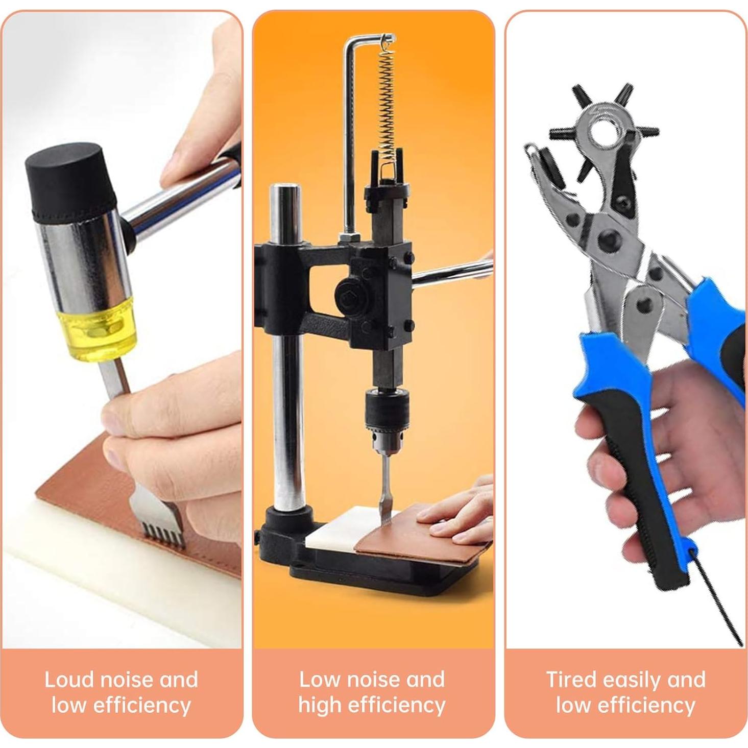 Perforadora de Agujeros de Cuero FASTTOBUY Estilo D 17.5x12x35cm