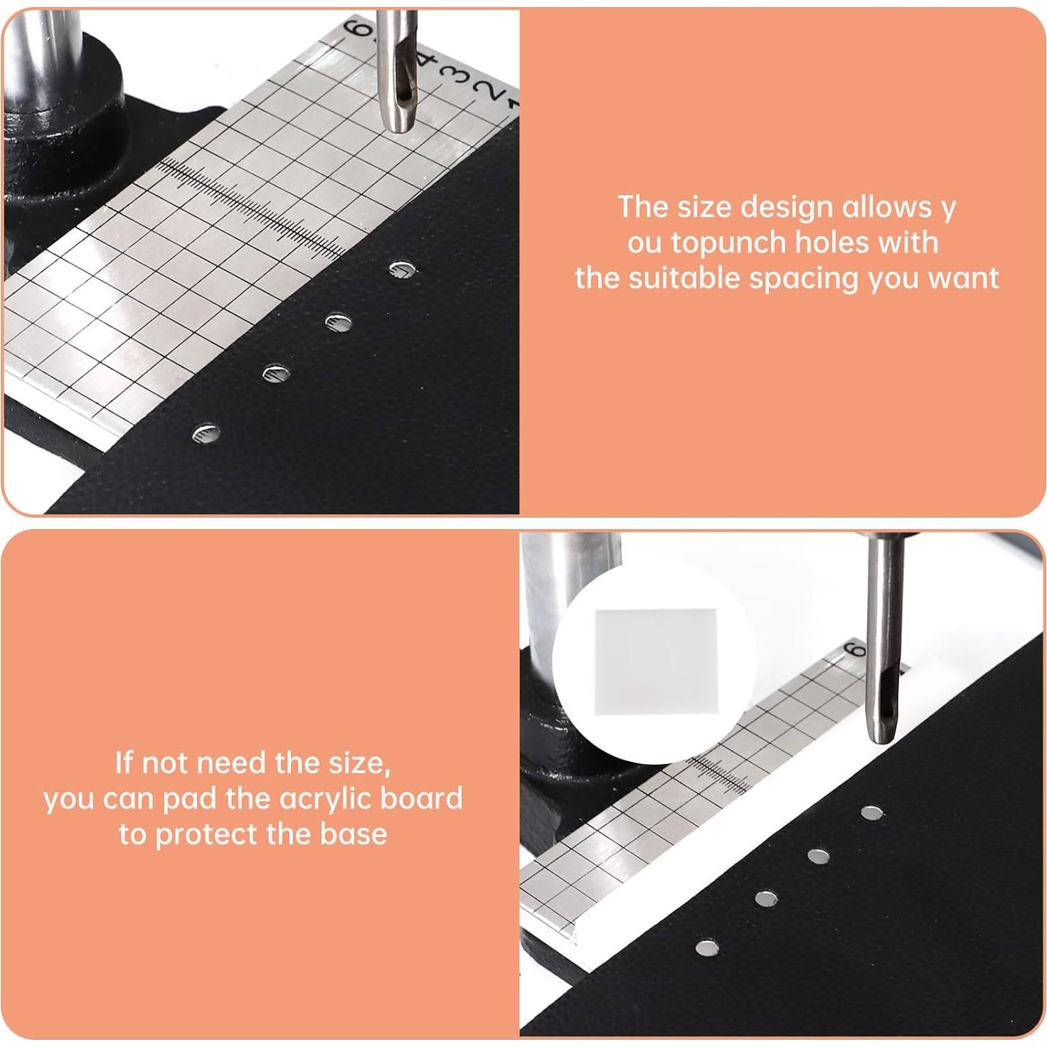 Perforadora de Agujeros de Cuero FASTTOBUY Estilo D 17.5x12x35cm