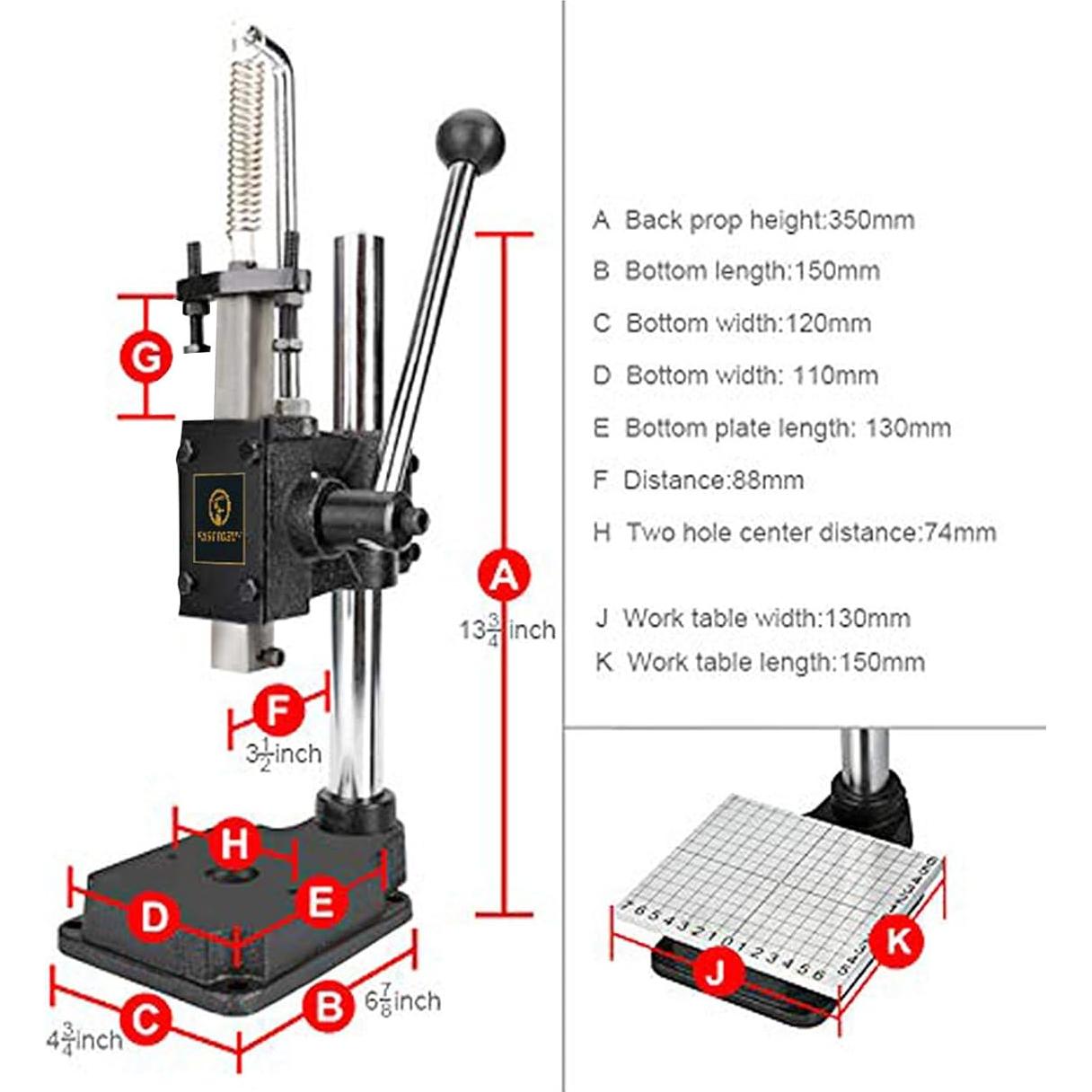 Perforadora de Agujeros de Cuero FASTTOBUY Estilo D 17.5x12x35cm