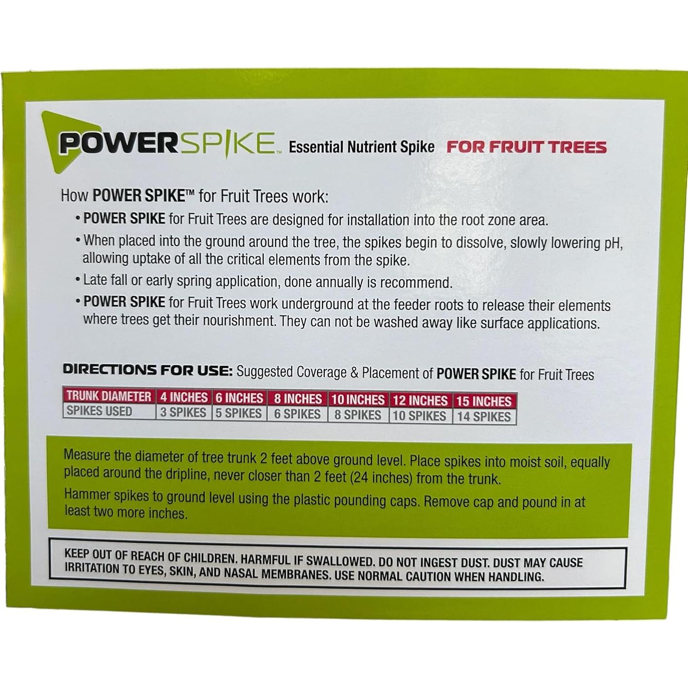 Fertilizante para Árboles Frutales Power Spike 20 Picos