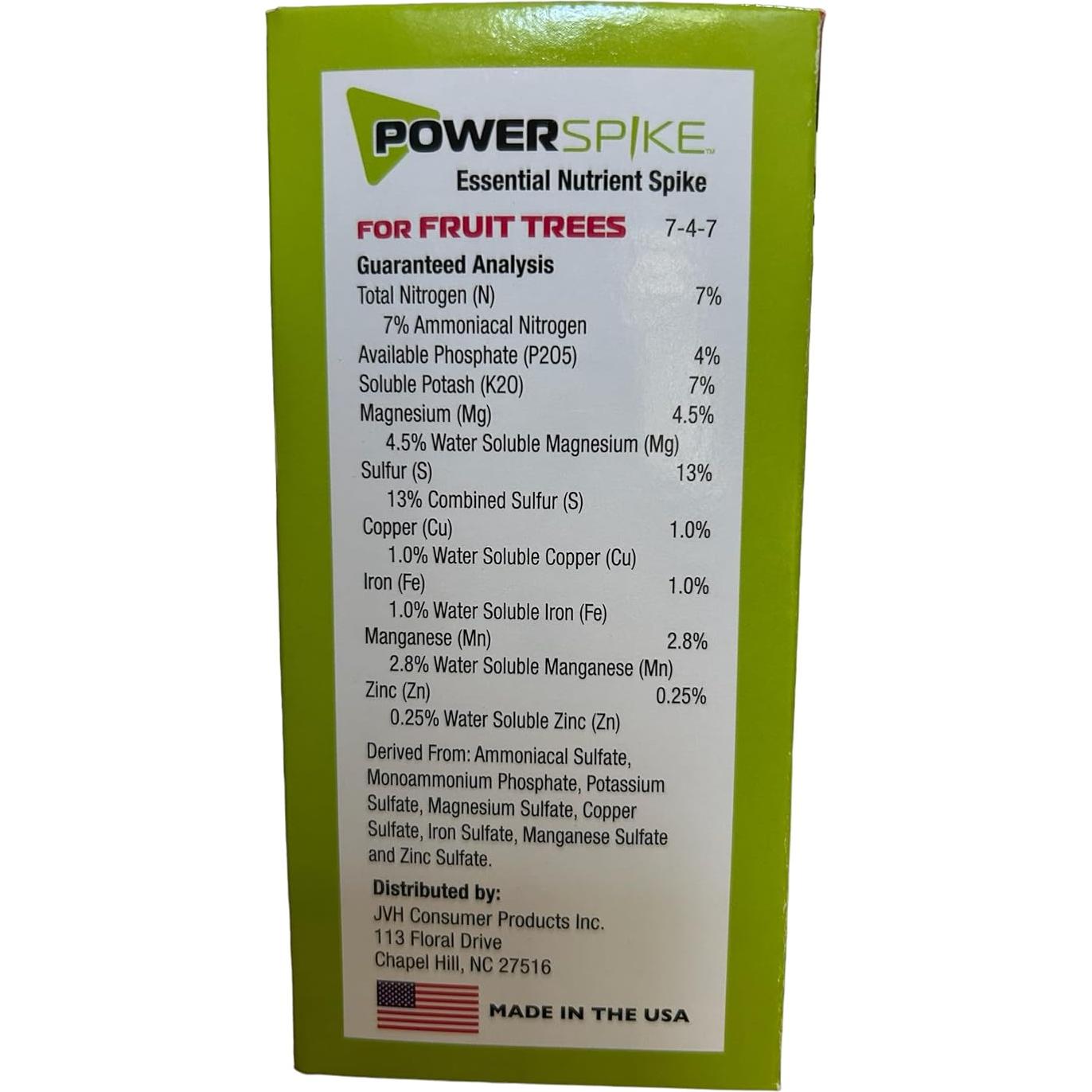 Fertilizante para Árboles Frutales Power Spike 20 Picos