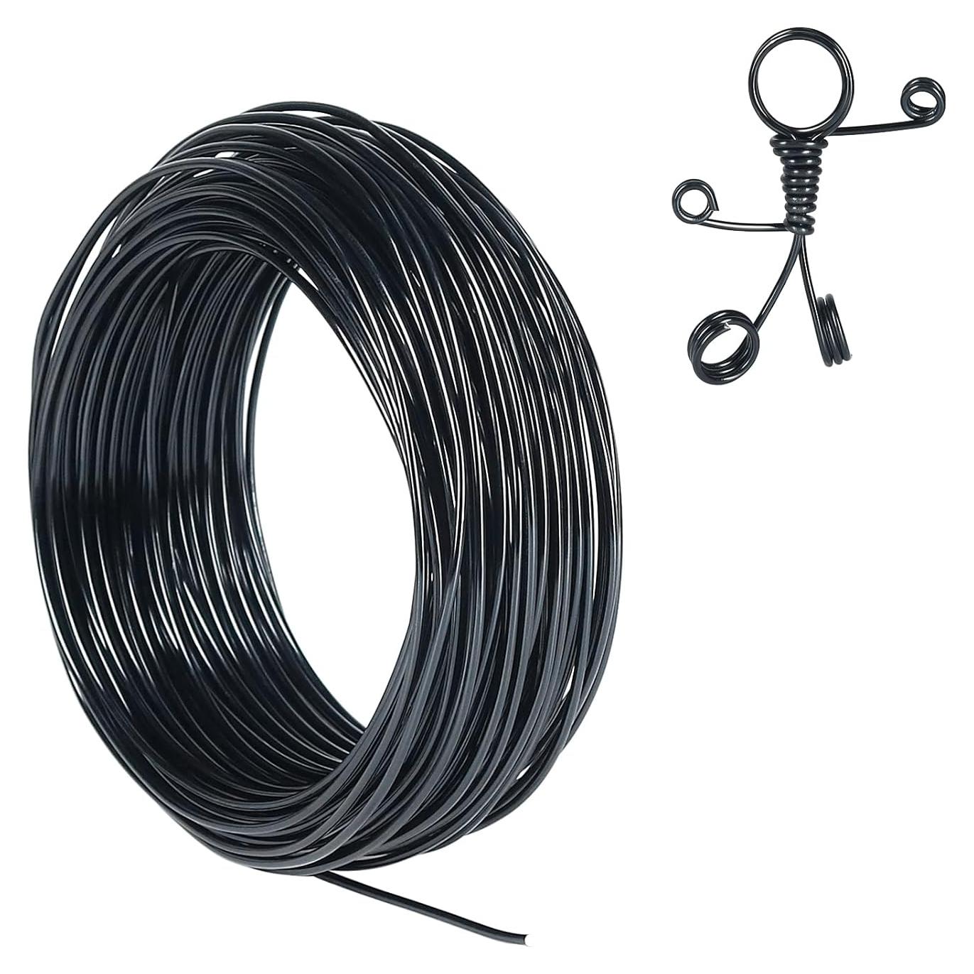 Alambre de Aluminio 2mm Tenn Well 30 Metros Negro para Manualidades