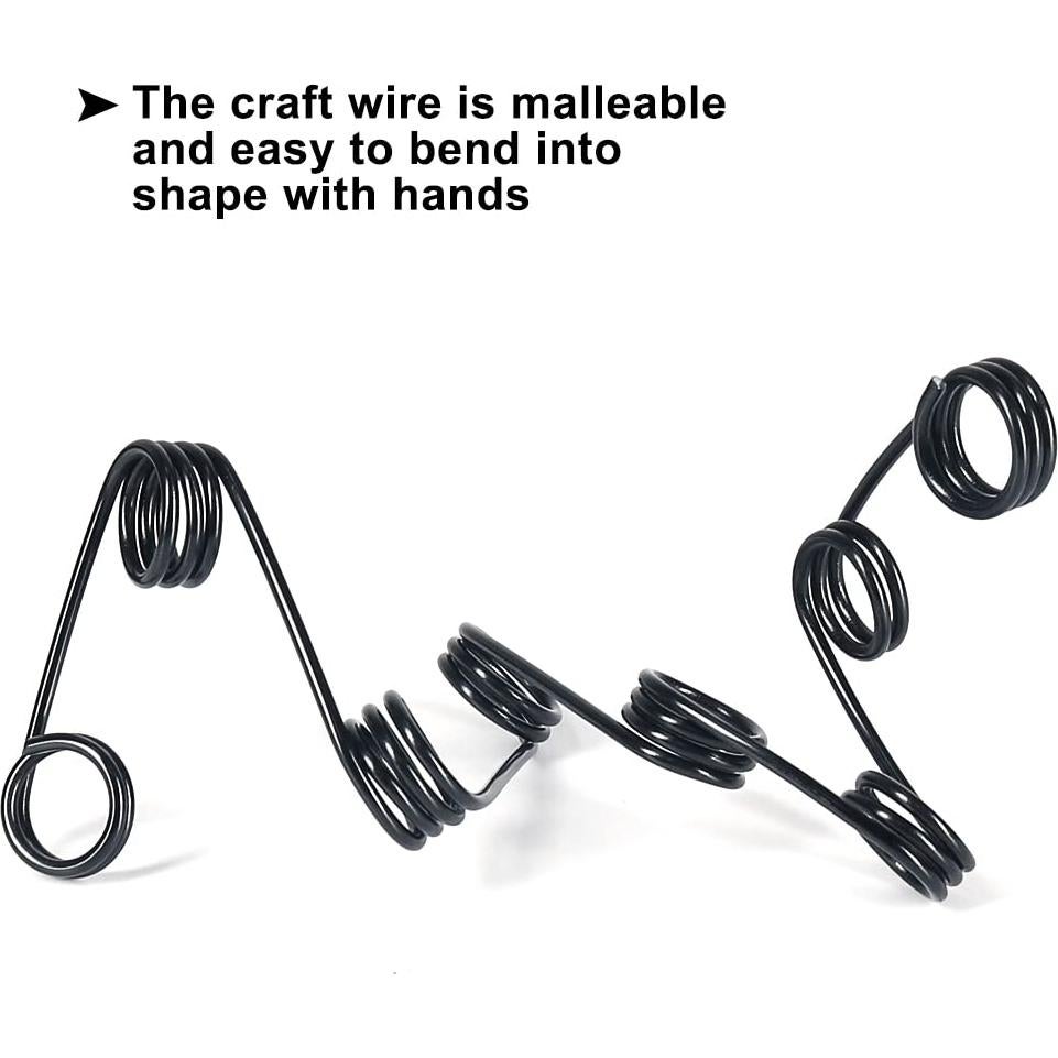 Alambre de Aluminio 2mm Tenn Well 30 Metros Negro para Manualidades