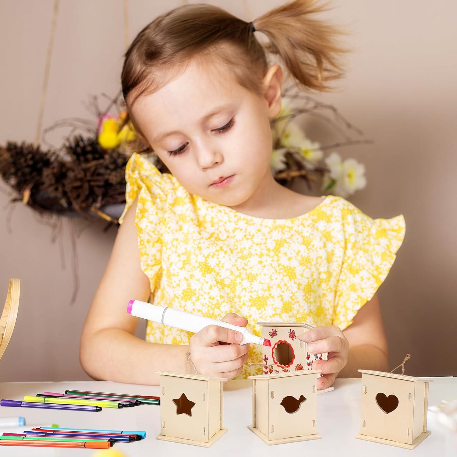 Kit de Casa para Aves de Madera DIY Outus 24 Piezas