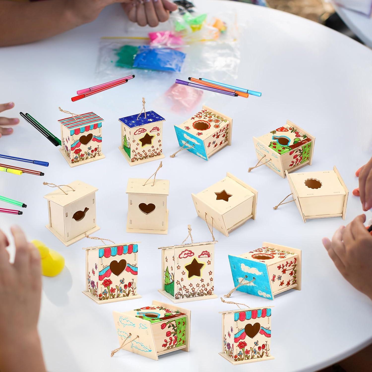 Kit de Casa para Aves de Madera DIY Outus 24 Piezas