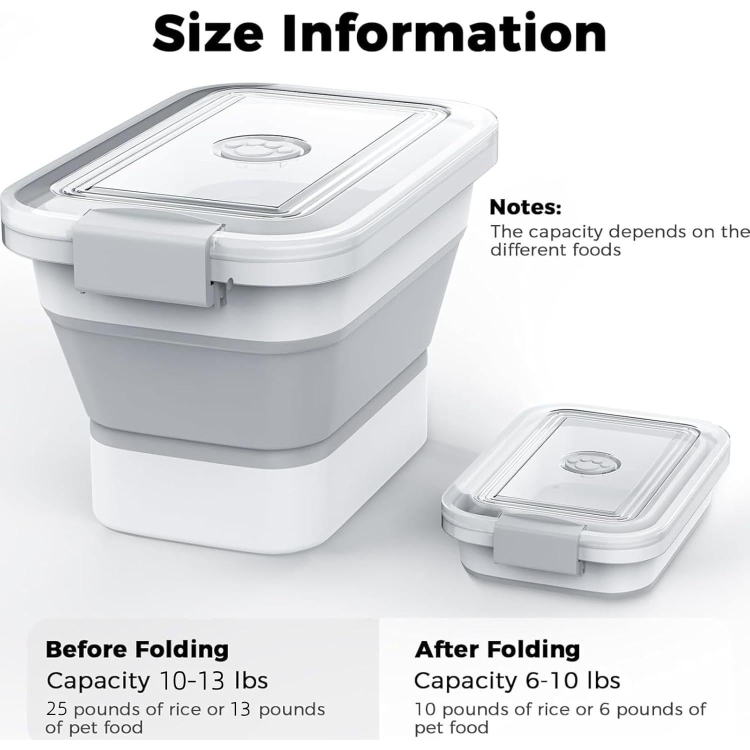 Contenedor de Almacenamiento Plegable DDMOMMY 9L para Comida de Perros