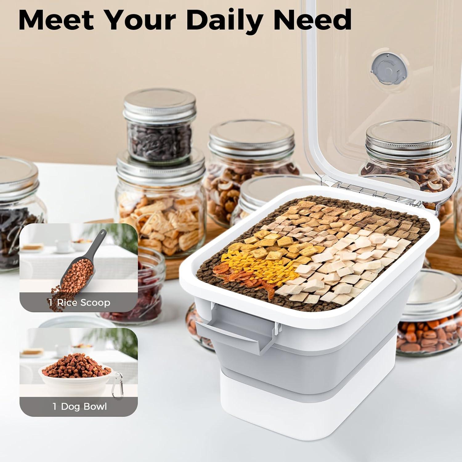 Contenedor de Almacenamiento Plegable DDMOMMY 9L para Comida de Perros