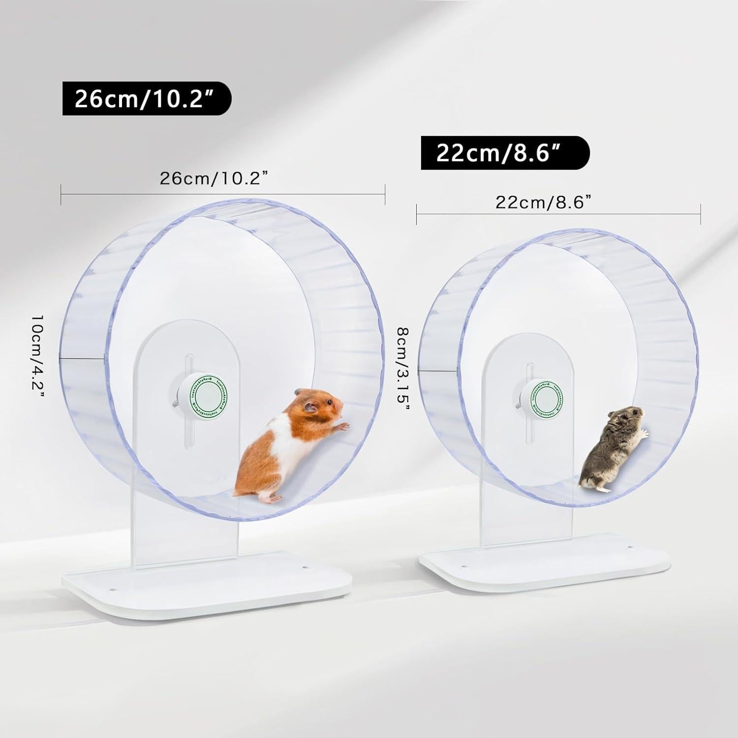 Rueda para Hámster Silenciosa BroPetAssistant 26 cm Ajustable