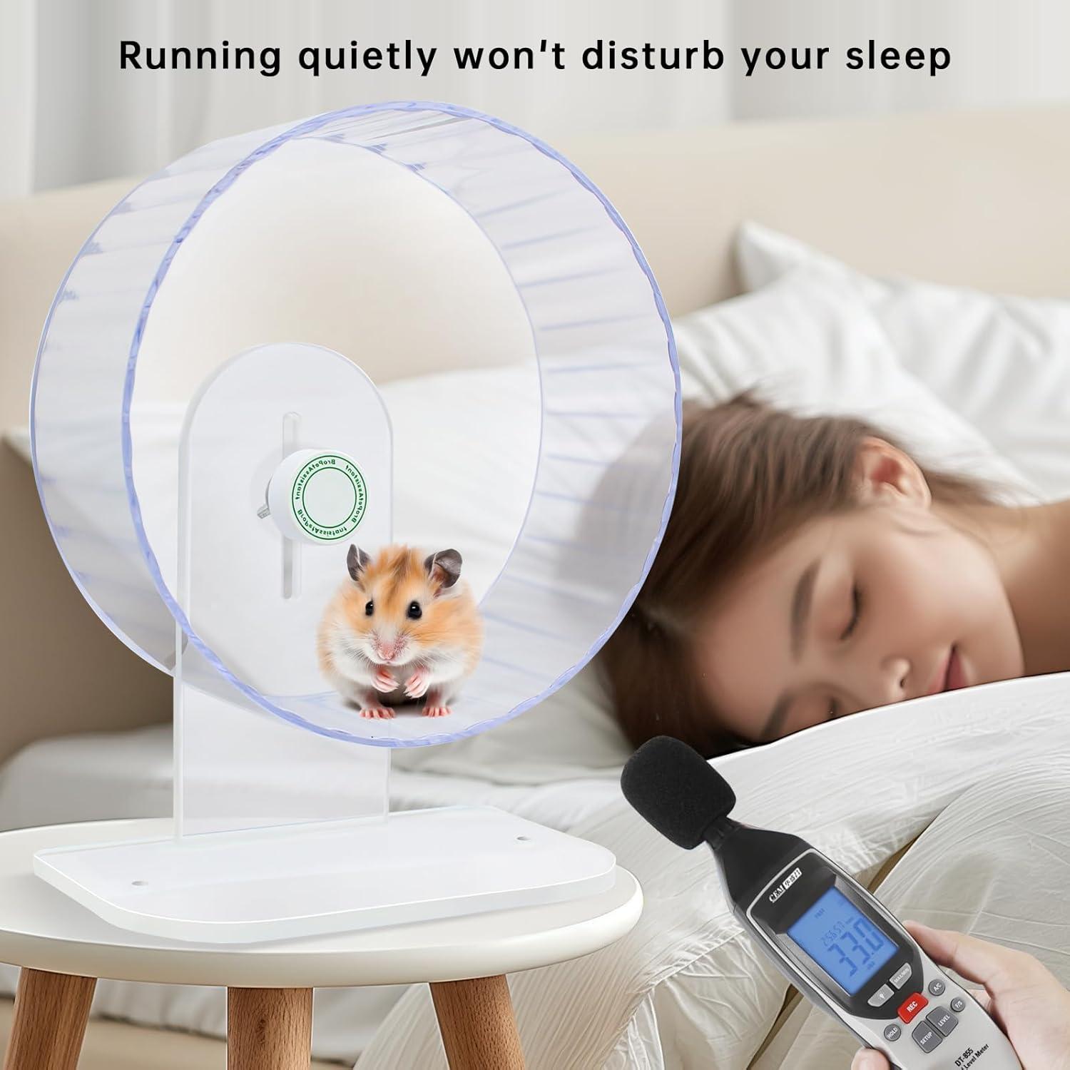 Rueda para Hámster Silenciosa BroPetAssistant 26 cm Ajustable