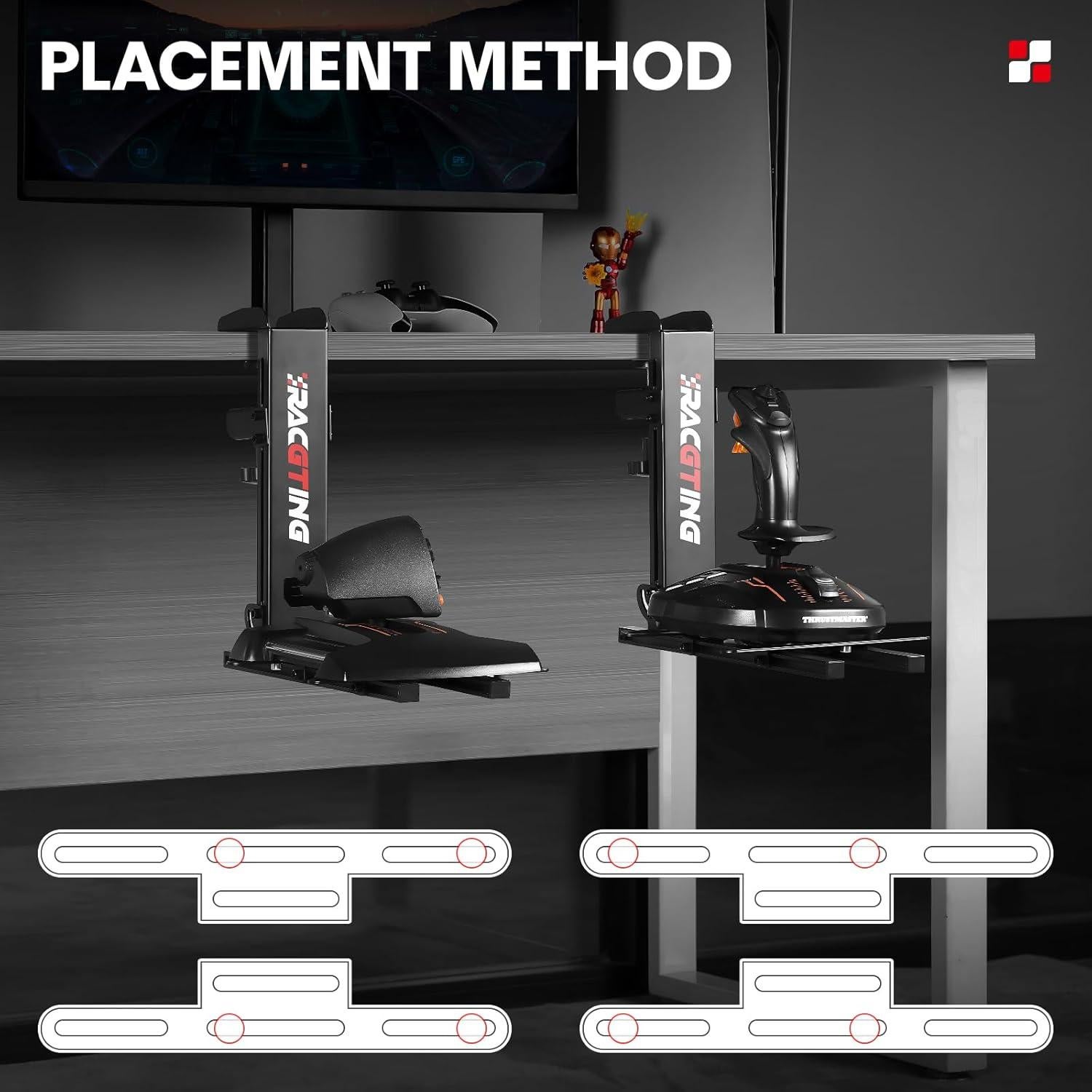 Soporte Hotas RACGTING para Logitech X56/X52 Pro - Ajustable