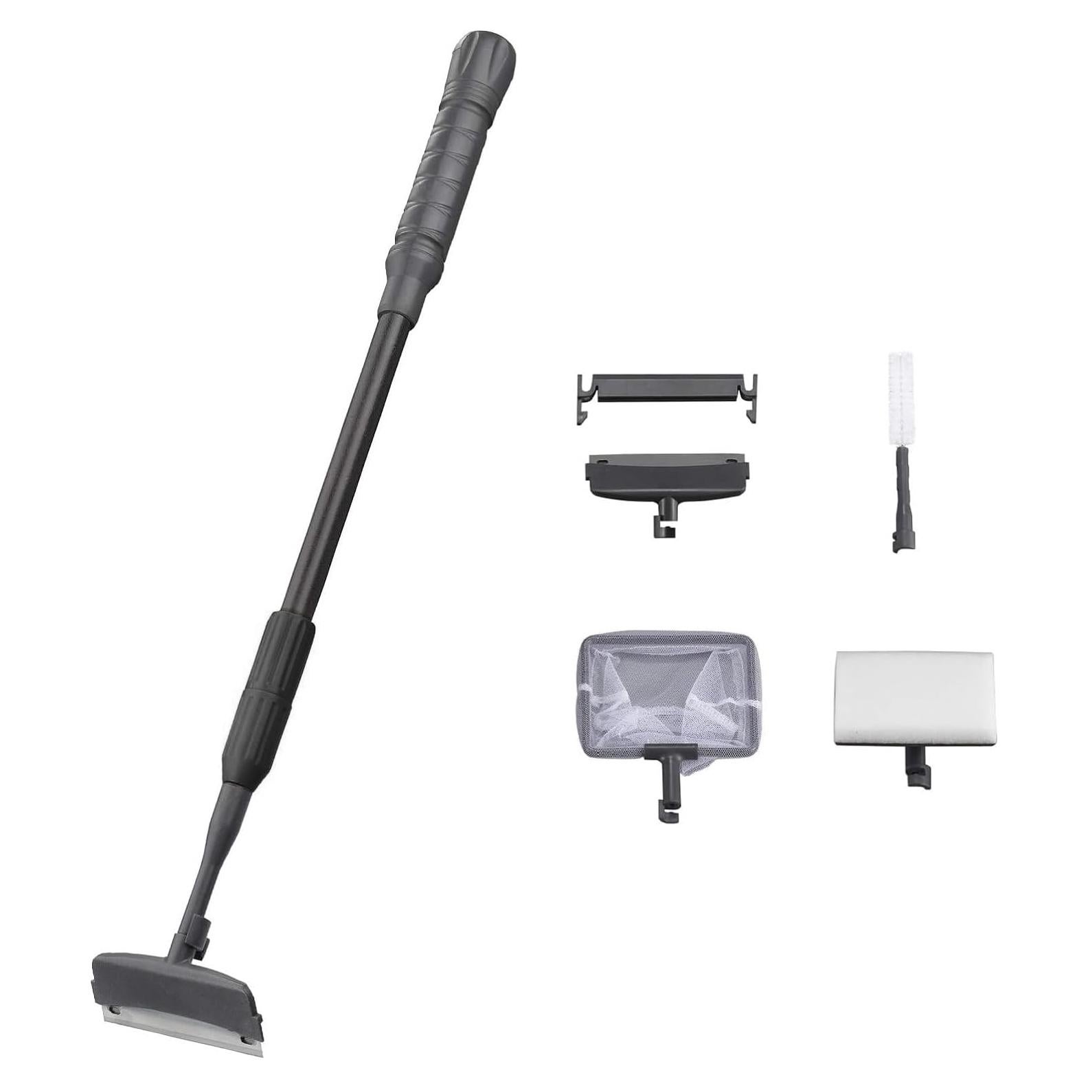 Kit de limpieza de acuarios Carefree Fish 4EN1 fibra carbono