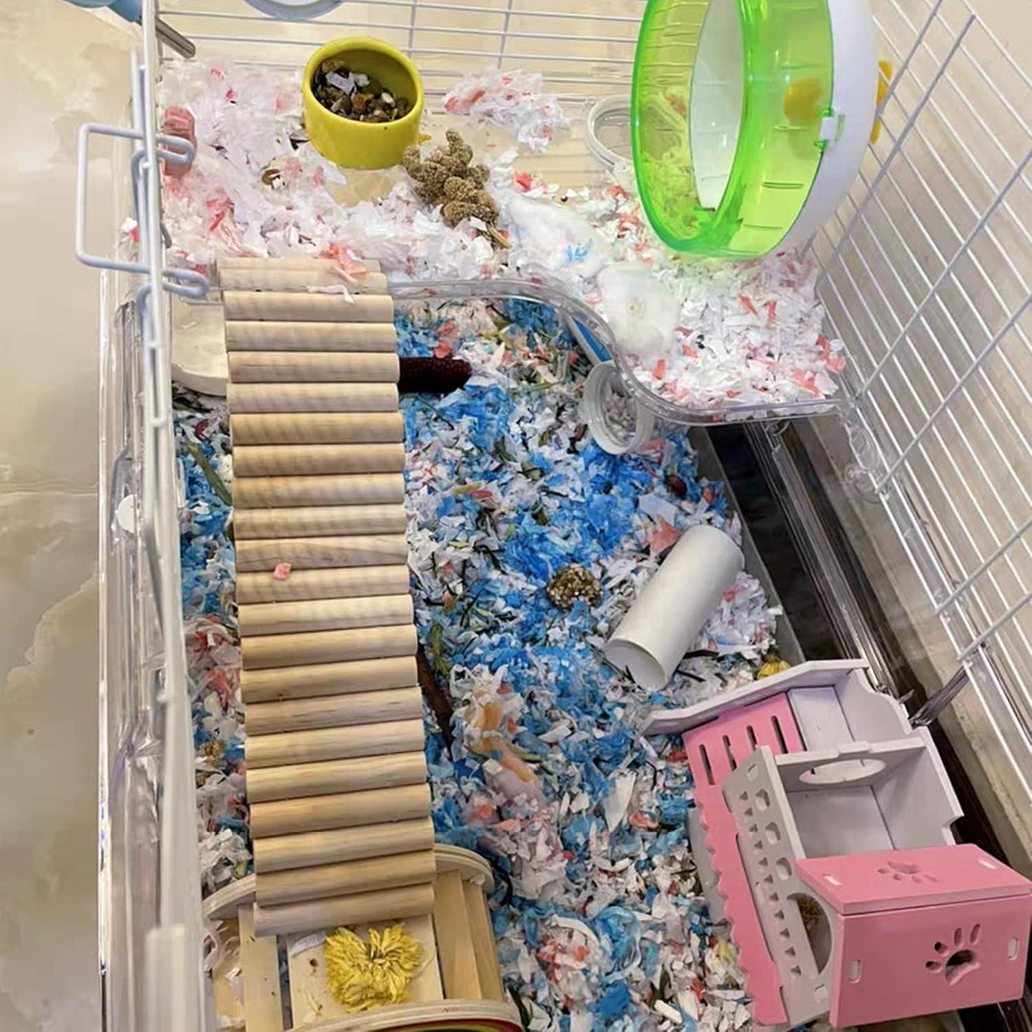 Puente Bendy de Madera Natural para Hámster 40x6 cm