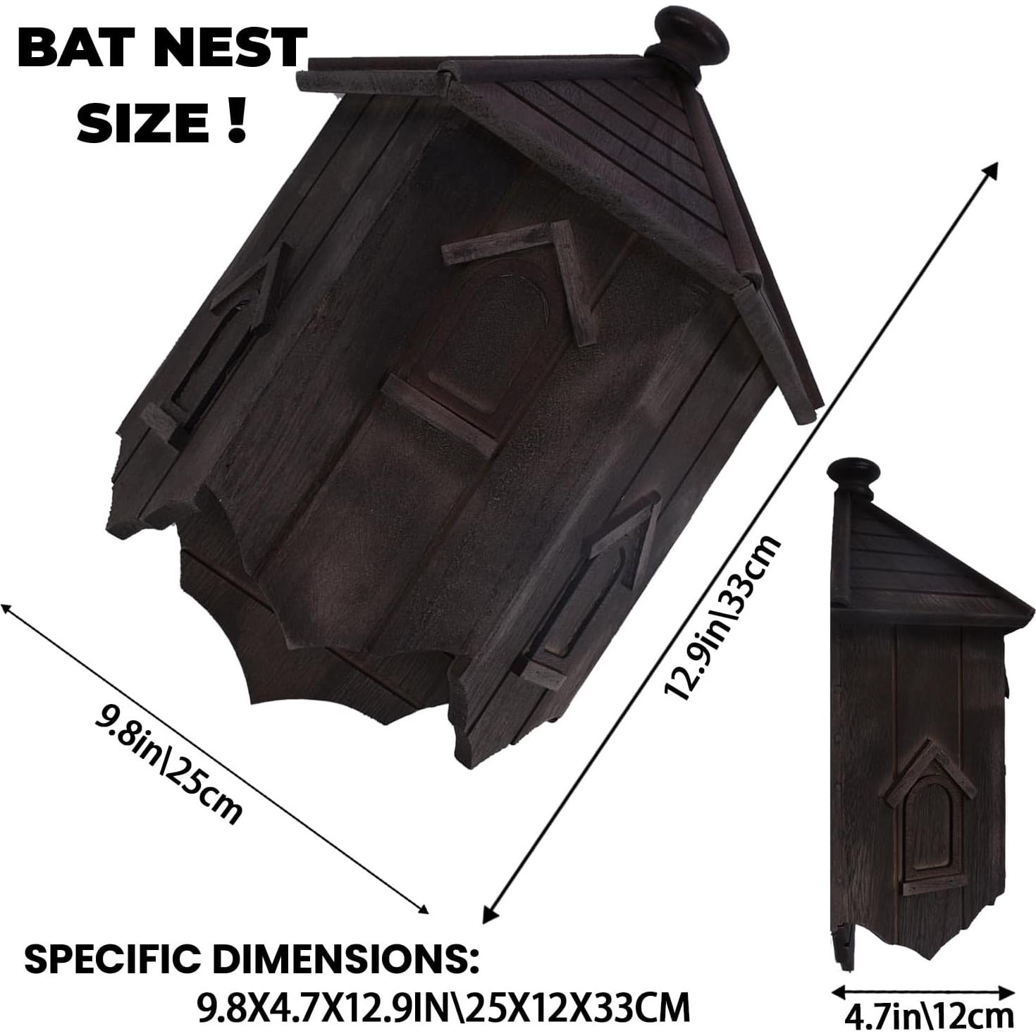 Casa para Murciélagos Ecológica Yiduomile - Refugio de Cedro 36cm