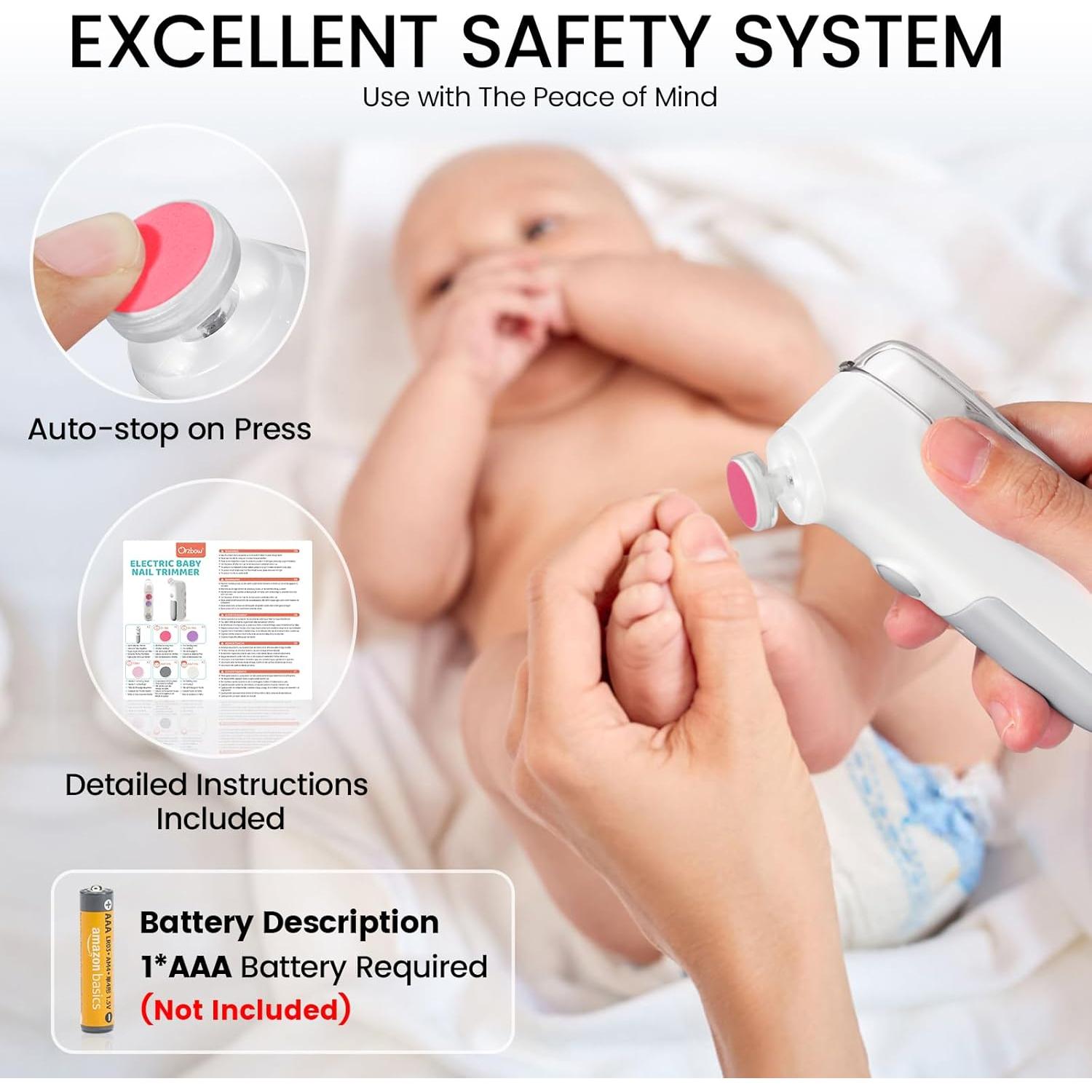 Lima de Uñas Eléctrica IvyWind 5 en 1 para Bebés y Adultos