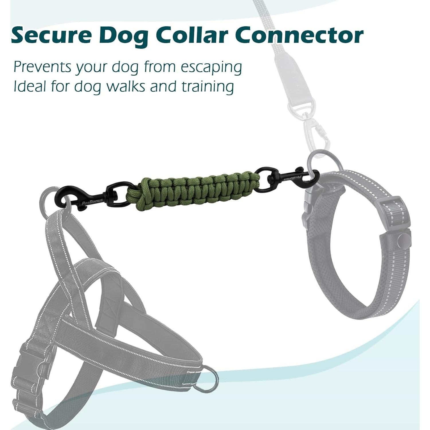 Clip de Seguridad para Collar de Perro PetBonus Verde Militar