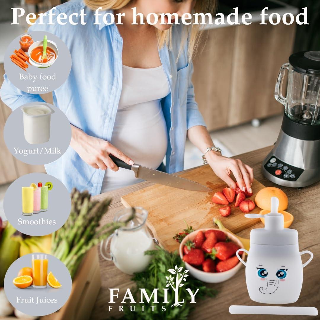 Bolsas Reutilizables de Silicona FAMILY FRUITS 2 Unidades Elefante