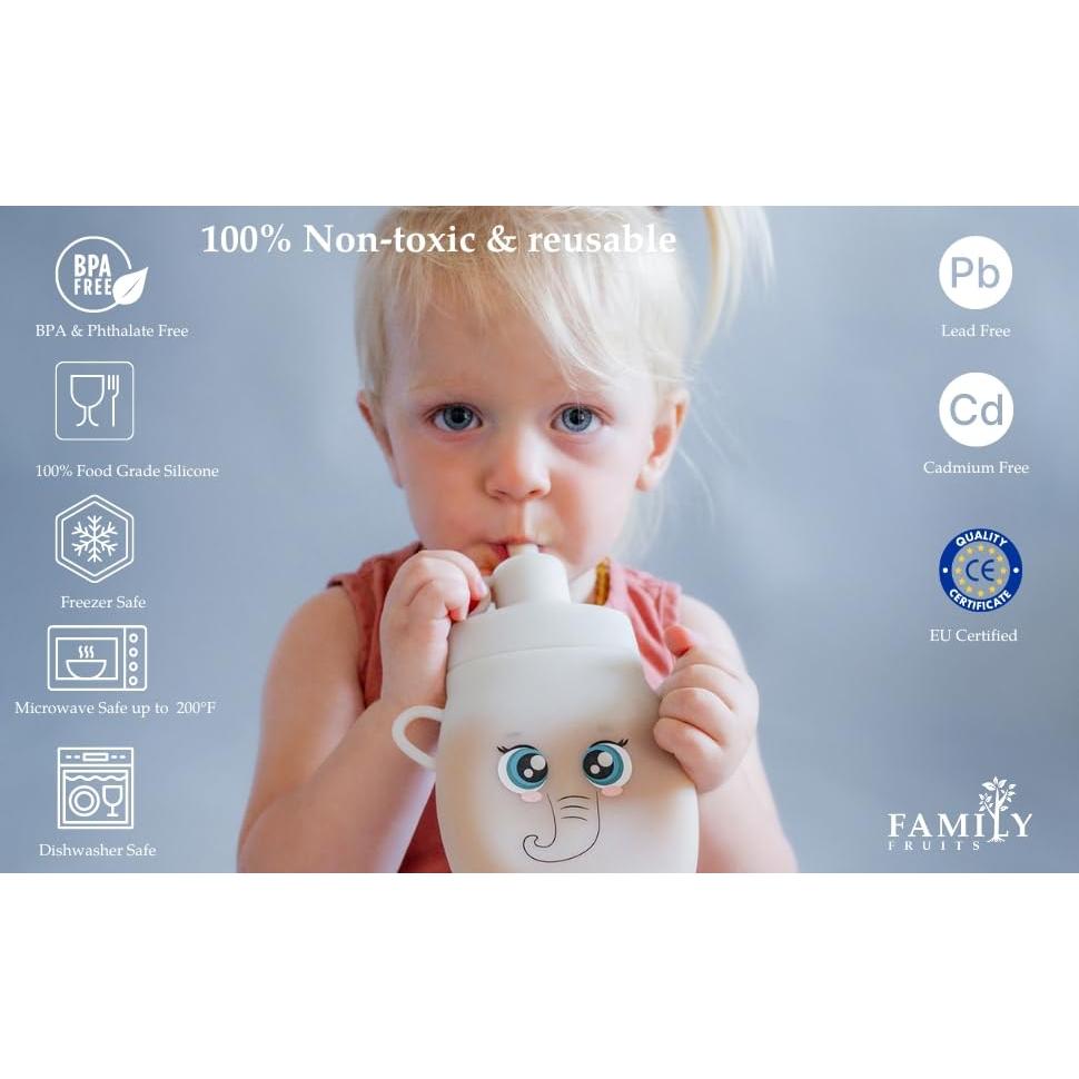 Bolsas Reutilizables de Silicona FAMILY FRUITS 2 Unidades Elefante