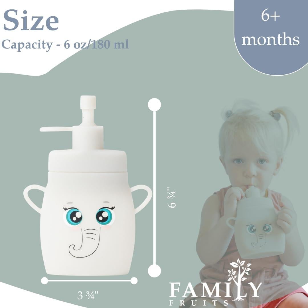 Bolsas Reutilizables de Silicona FAMILY FRUITS 2 Unidades Elefante