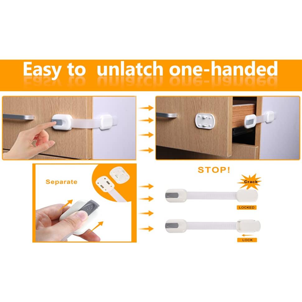 Cerraduras de Seguridad Vmaisi para Gabinetes - 4 Piezas