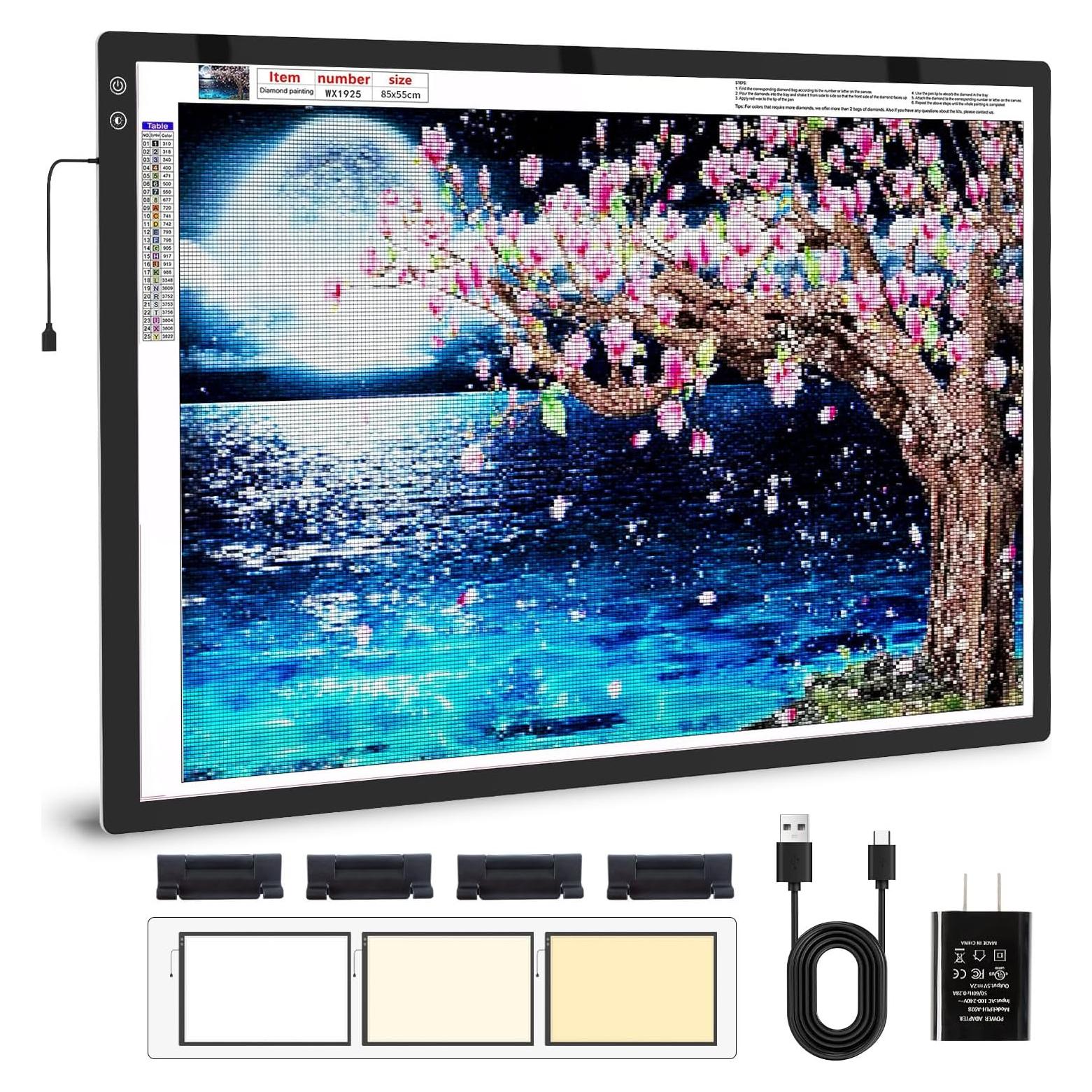 Panel de Luz LED Recargable Zocelight A1 90x60cm 6000mAh