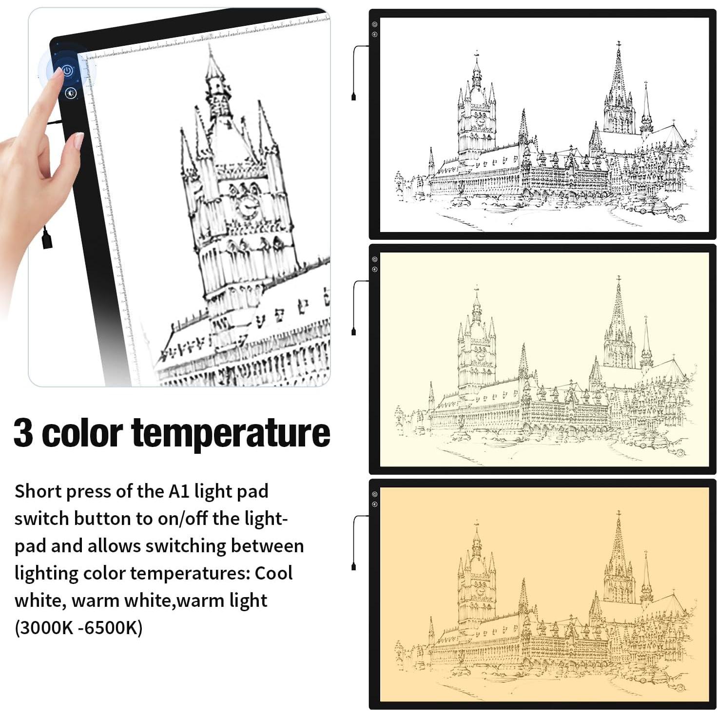 Panel de Luz LED Recargable Zocelight A1 90x60cm 6000mAh