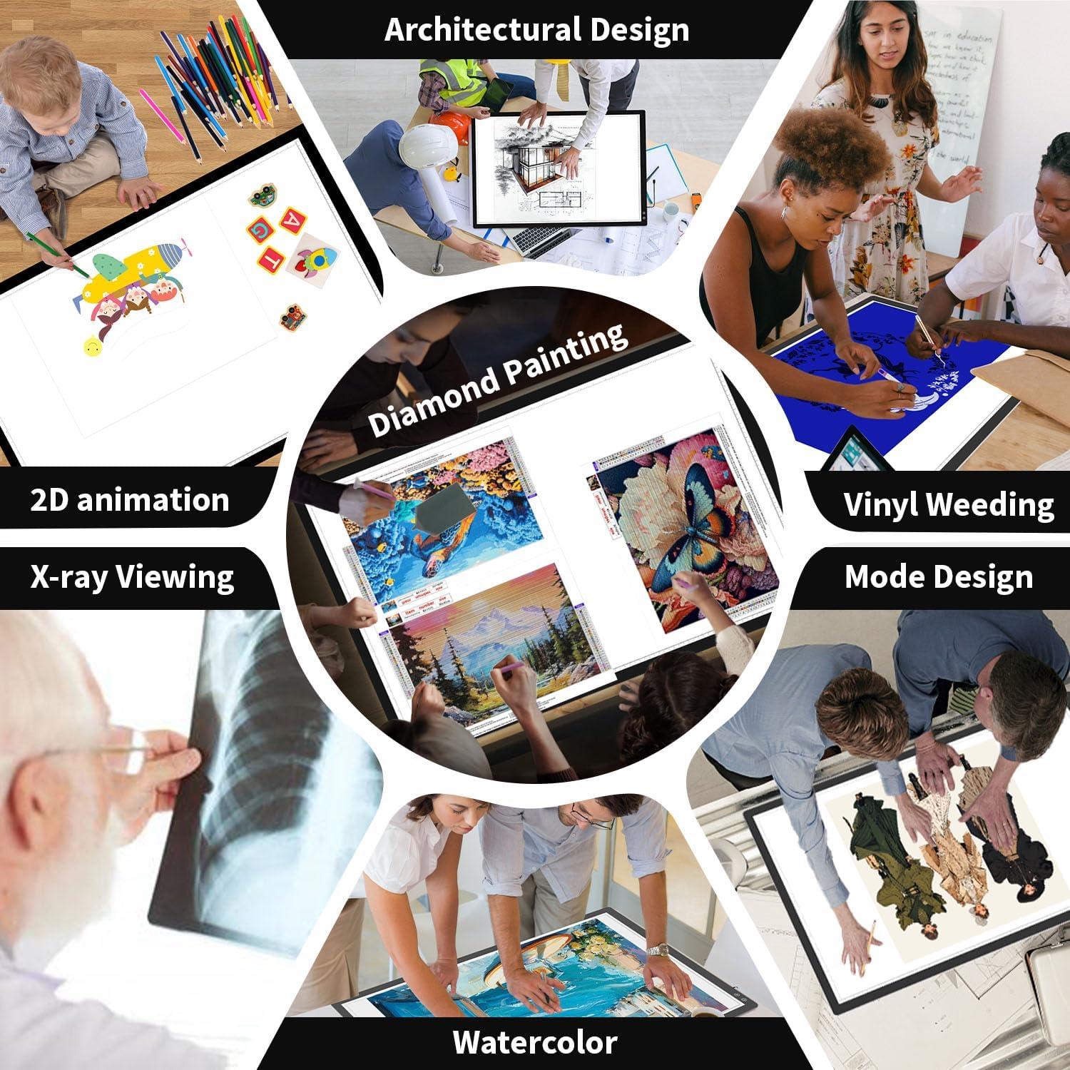 Panel de Luz LED Recargable Zocelight A1 90x60cm 6000mAh