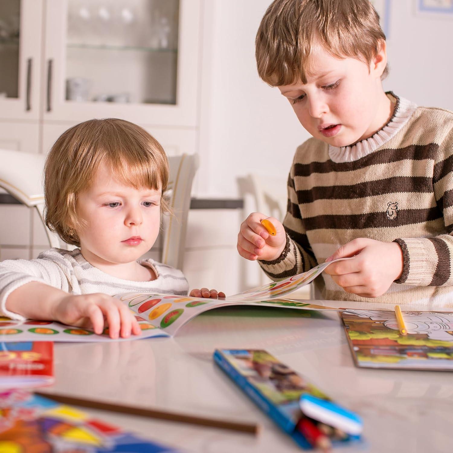 Libro de Stickers Reutilizables Favorgear - 120 Stickers para Niños