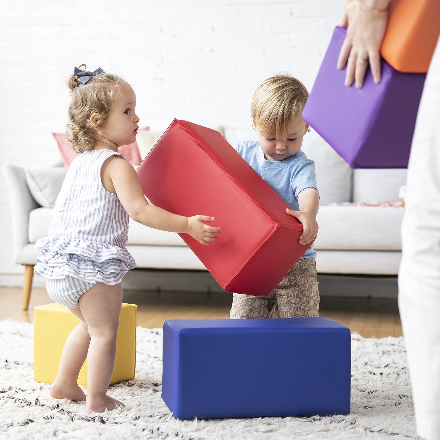 Bloques de Espuma SoftZone ECR4Kids - 7 Piezas para Niños